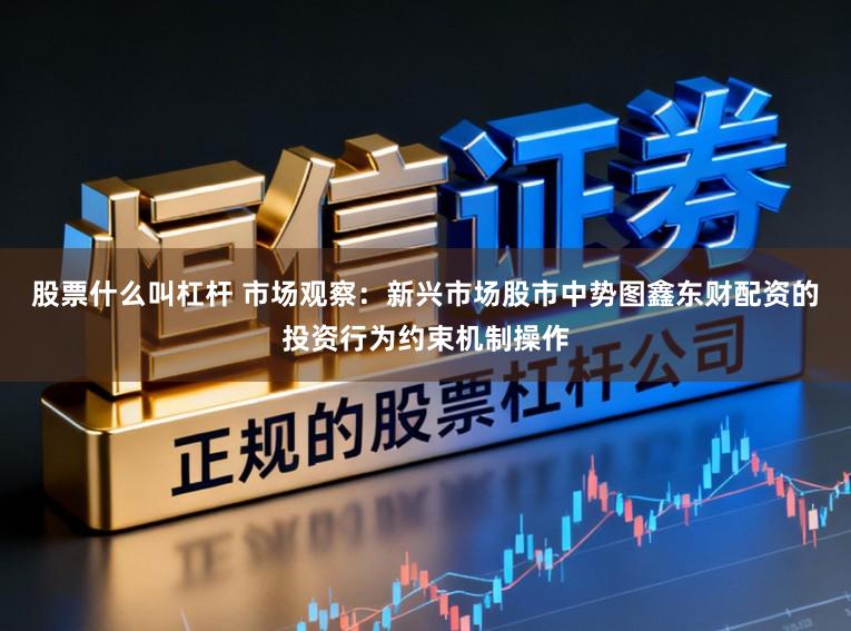 股票什么叫杠杆 市场观察：新兴市场股市中势图鑫东财配资的投资行为约束机制操作